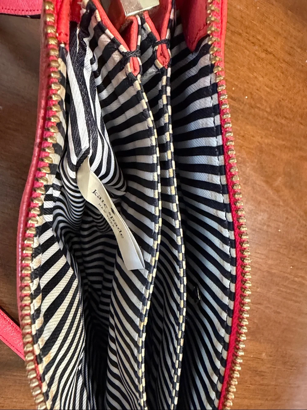 kate spade Coral-Red Leather Crossbody Bag